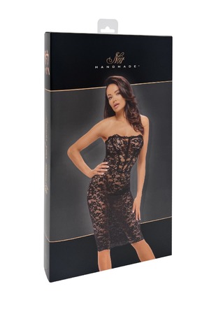 Кружевное платье, F301 Noir Handmade Catalyst со шнуровкой, черное, размер S