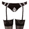 Костюм покоївки Cottelli Collection Maid Set, 6 предметів, чорно-білий, M