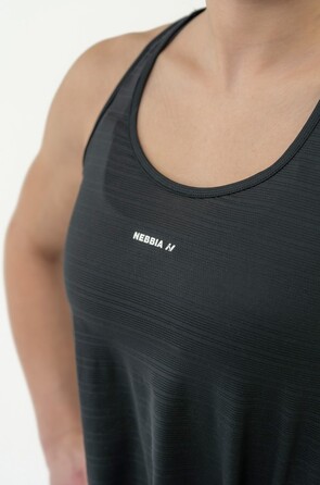 Майка FIT Activewear Tank Top 'Airy” with Reflective Logo Black 439