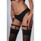 Підв'язки для панчохи шкіряні Candy Hero S10 чорні, S/M (44-46 р)
