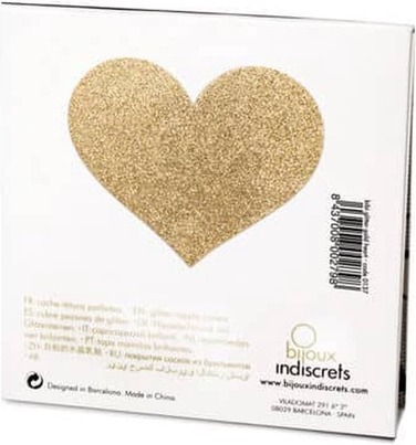 Пестиси у вигляді сердець Bijoux Indiscrets, золотисті