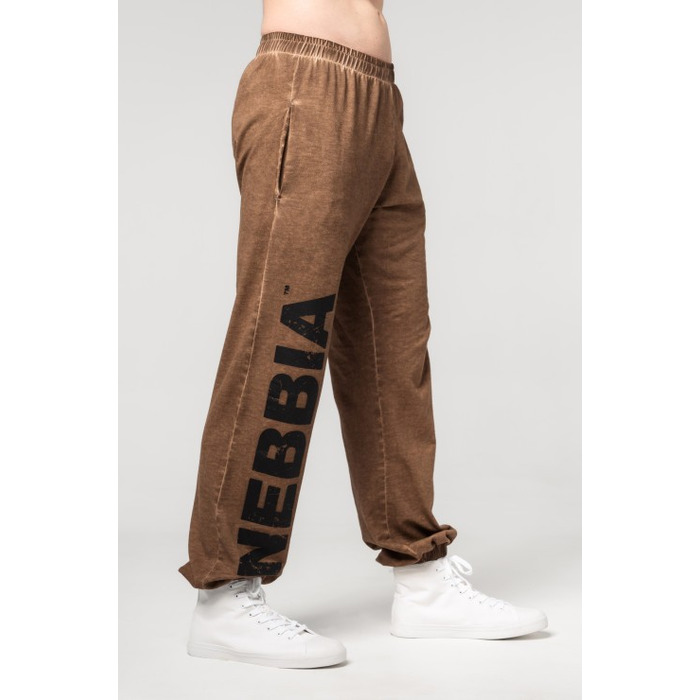 Штани Nebbia Washed-off Gym Sweatpants Baggy Style GYM BRO Light Brown 373