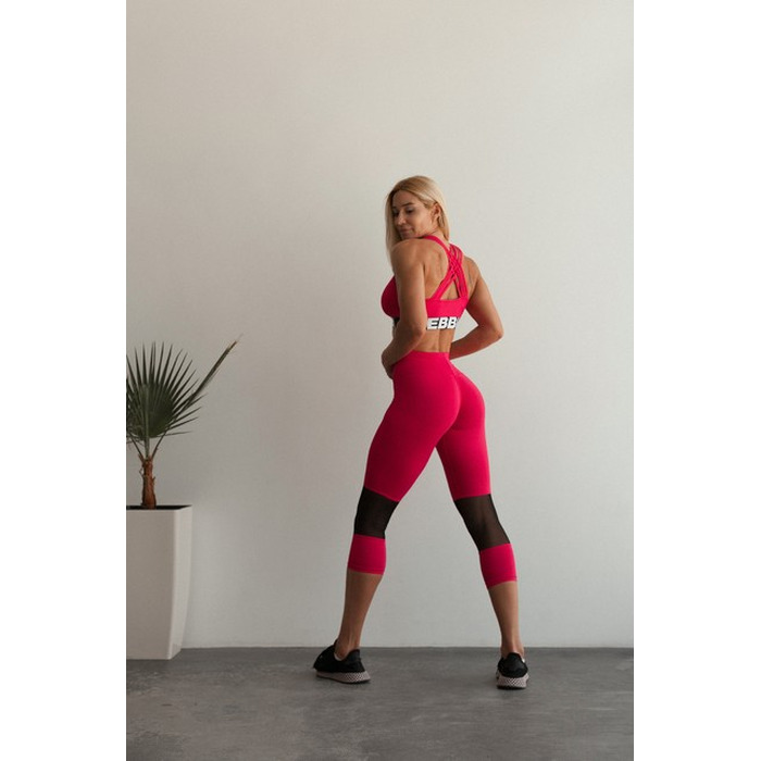 Легінси High-Waist ¾ Length Sporty Leggings 406 Pink