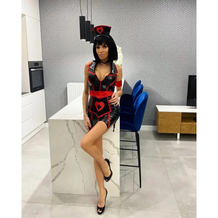 Костюм сексуальної медсестри S Naughty Nurse Leg Avenue, 4 предмети