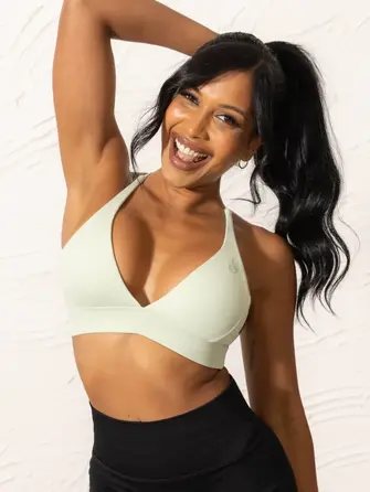 Топ Ryderwear NKD Low Neck Sports Bra - Cucumber