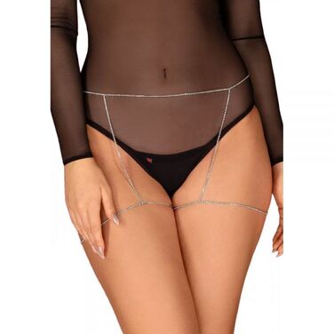 Цепочка на бедра с подвеской Obsessive Bijoux 905 серебристая