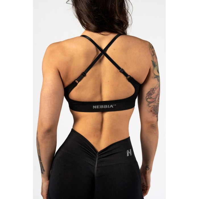 Топ Nebbia Medium-Support Sports Bra TOTALLY SEAMLESS Black 305
