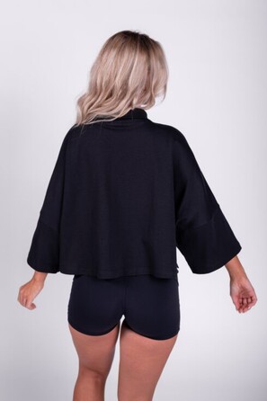 Сорочка Nebbia Boxy Cropped Shirt With Pockets Black 598 UNI