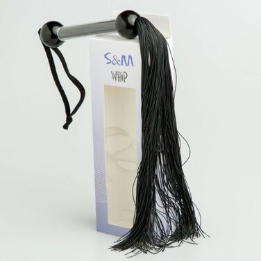 F61405 Плетка SILICONE FLOGGER WHIP BLACK