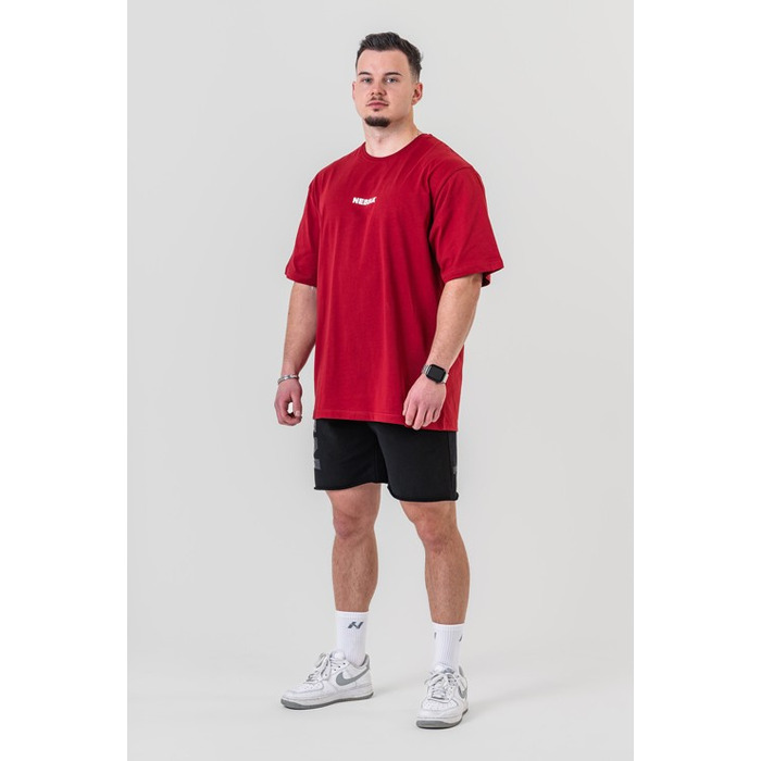 Футболка Nebbia Oversized T-shirt GYM ESSENTIALS Dark Red 381