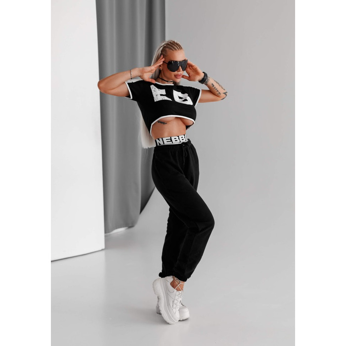 Штани Nebbia Fitness Sweatpants MUSCLE MOMMY Black 623