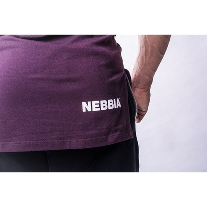 Спортивна футболка Nebbia ATHLETIC LOGO 730 bordo