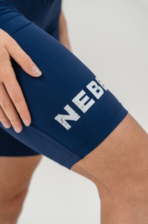Велосипедки Nebbia High waisted leggings shorts 9'' SNATCHED Dark Blue 614 Blue Dark