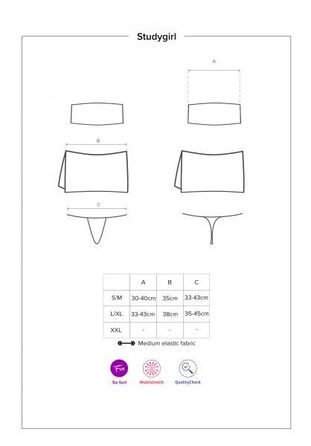 Костюм студентки Obsessive Studygirl costume L/XL