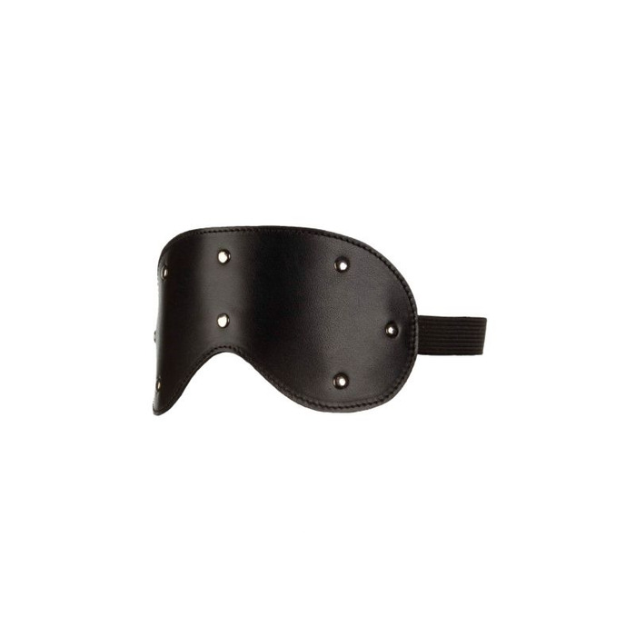 Маска на глаза кожа с заклепками, Black