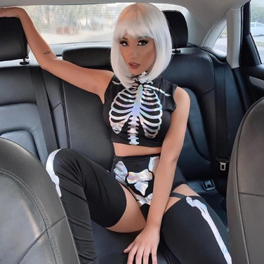 Коротка натуральна перука Leg Avenue 33см, що світиться