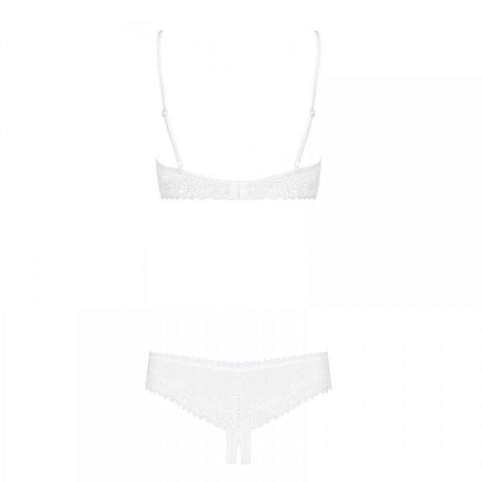 Комплект відкриті груди Obsessive ALABASTRA Set L / XL Білий